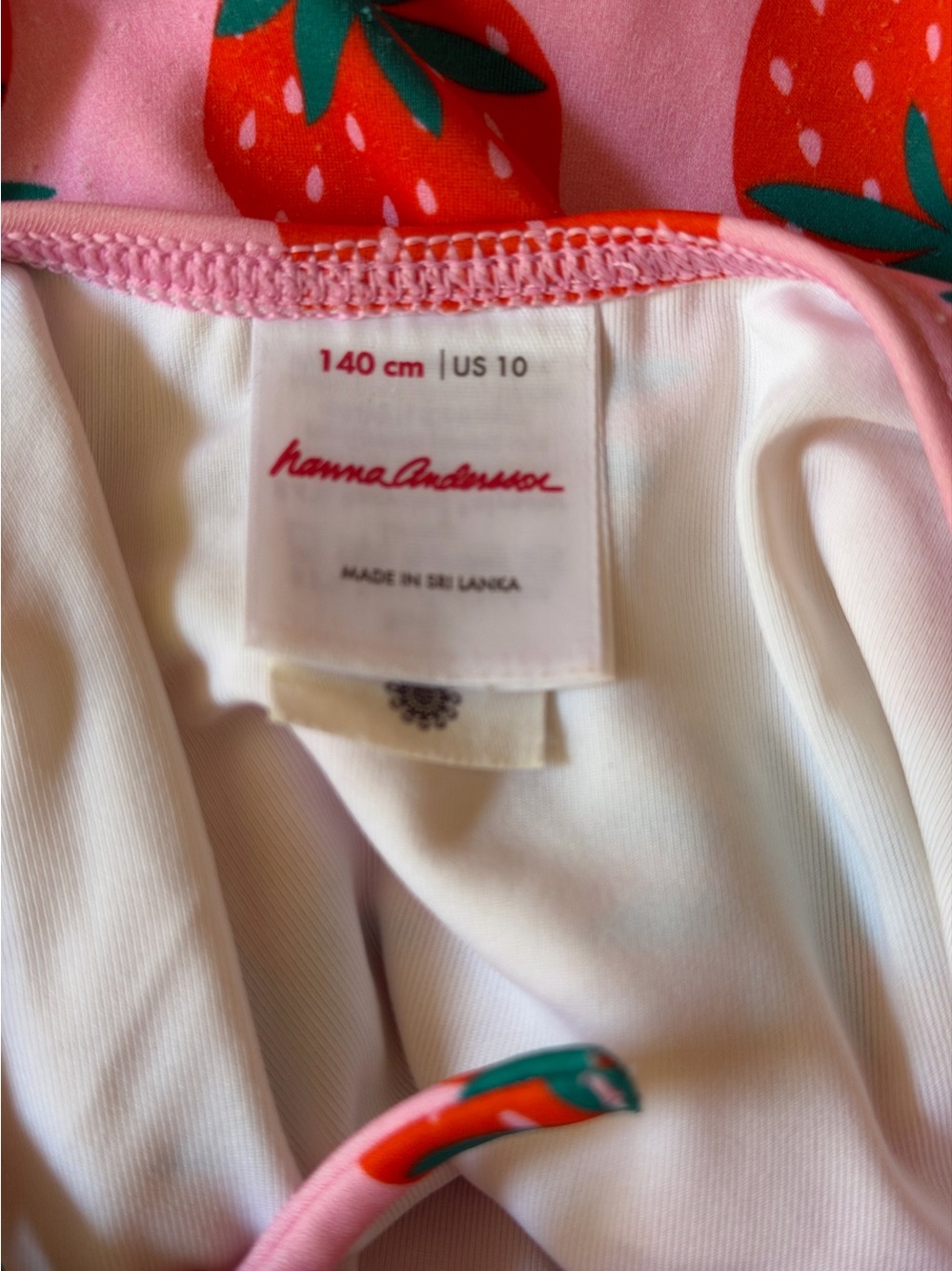 4/$25 Hanna Anderson One-Piece Strawberry Swimsuit Size 10 - Picture 6 of 16